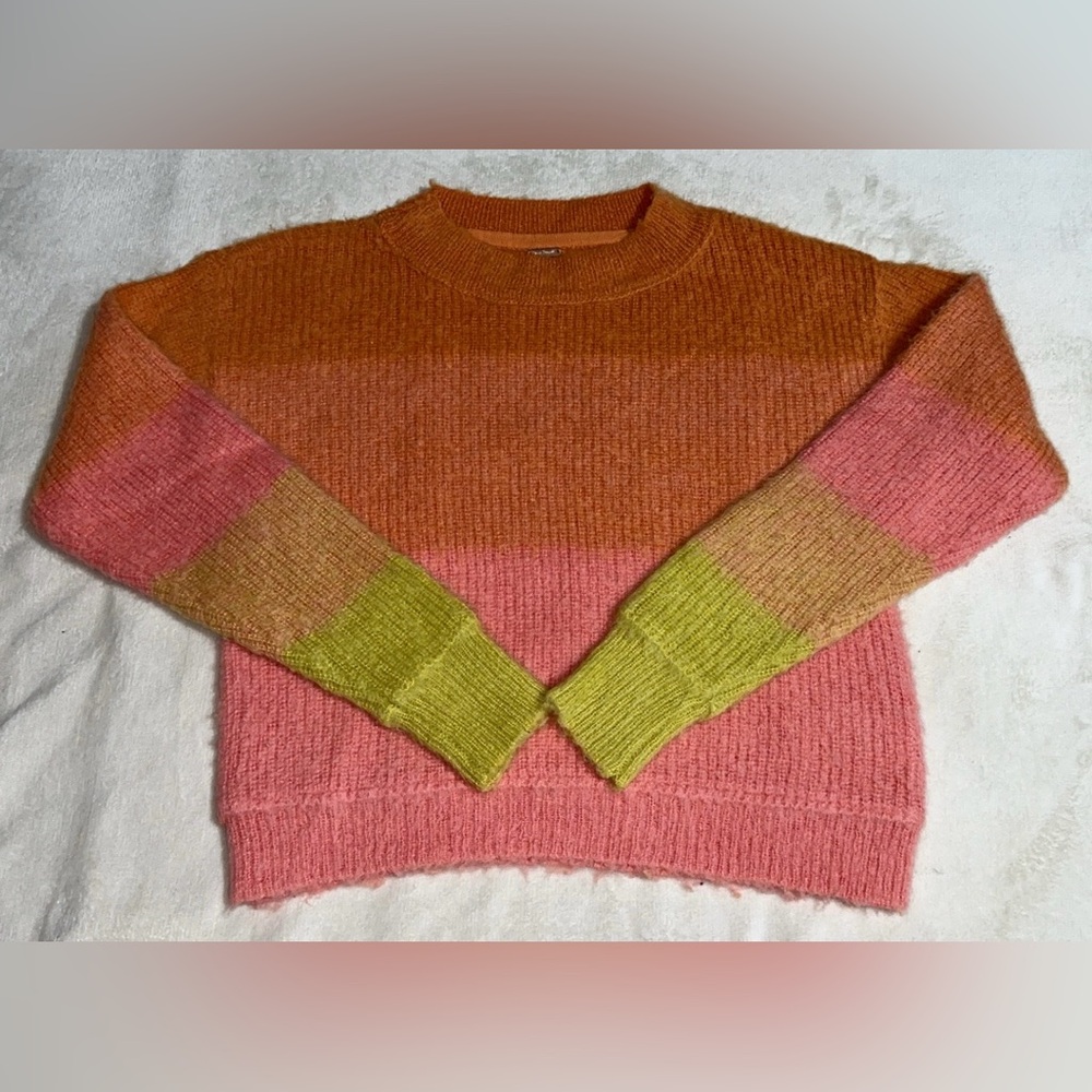 Free People Autumn Sky Pullover Sweater